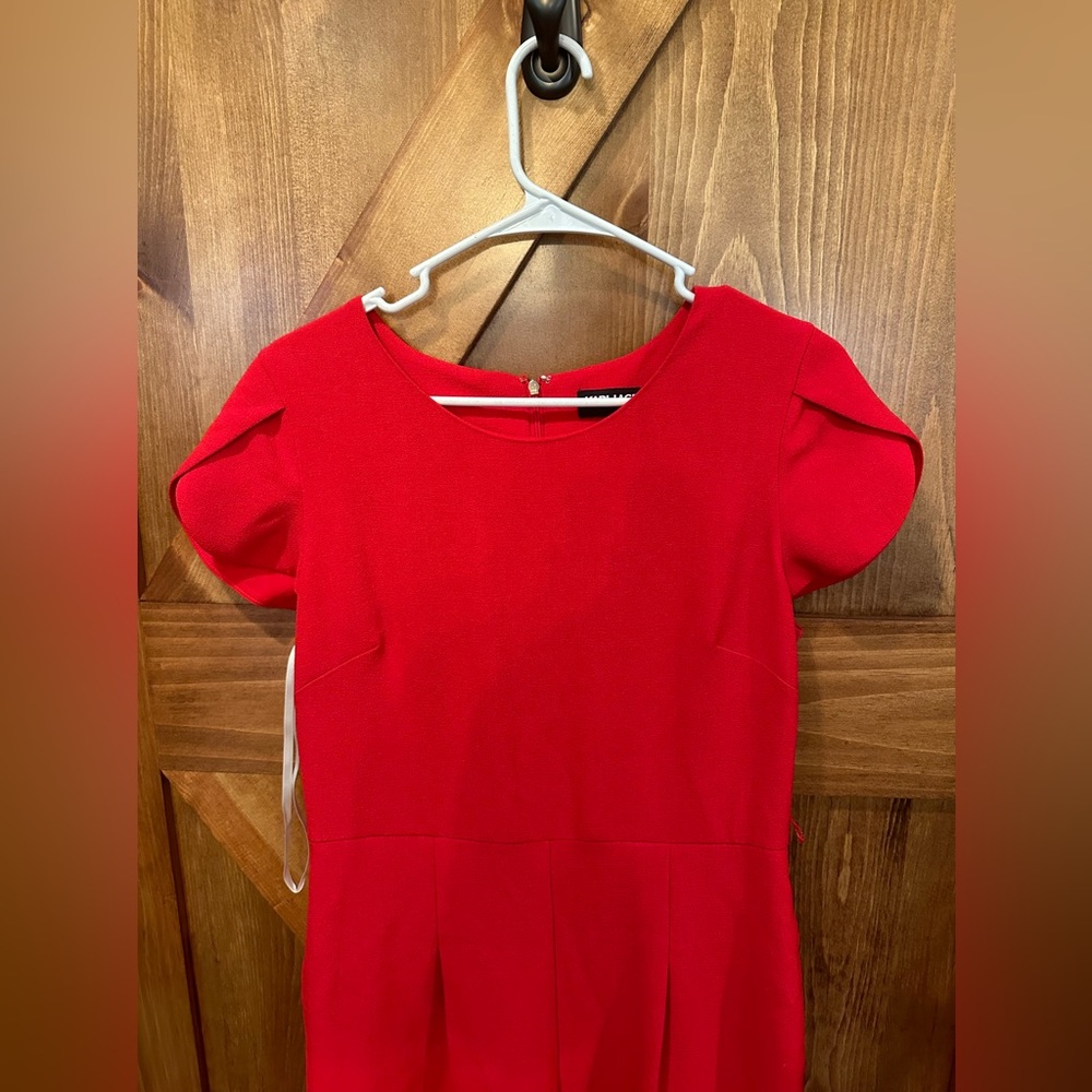 Red business jumpsuit